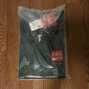 Keith Haring Coca-Cola Black Tee with Red Logo